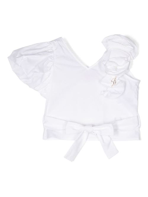 Top bambina bianco Miss Blumarine | IA4079T882210602